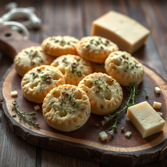 Sachets de biscuits sablés parmesan herbes de provence
