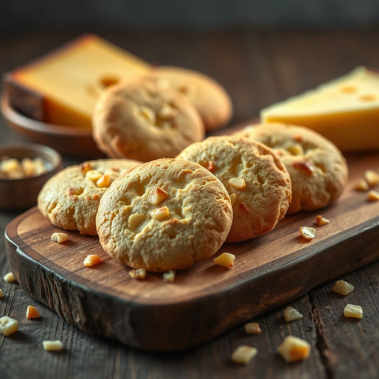 Sachets de biscuits sablés comté et noix