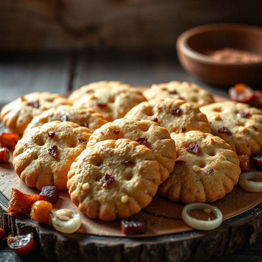 Sachets de biscuits sablés lardons et oignons