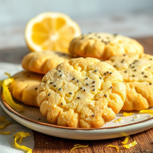 Sachets de biscuits sablés citron et pavot