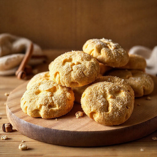 Sachets de biscuits sablés cannelle et vanille